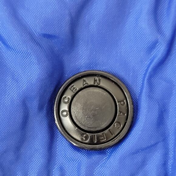 Vintage 80s Ocean-Pacific 1/2 Zip Anorak XL 25x26 Blue - Picture 15 of 16